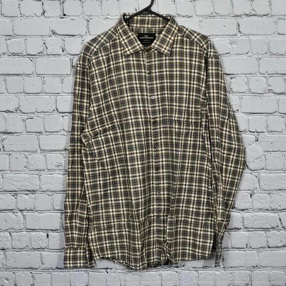 2/$50 Rodd & Gunn Lawrence Plaid Gravel Shirt Size XXL - Picture 2 of 7